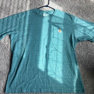 Carhartt Men's Blue Short Sleeve Pocket Tee 2xl